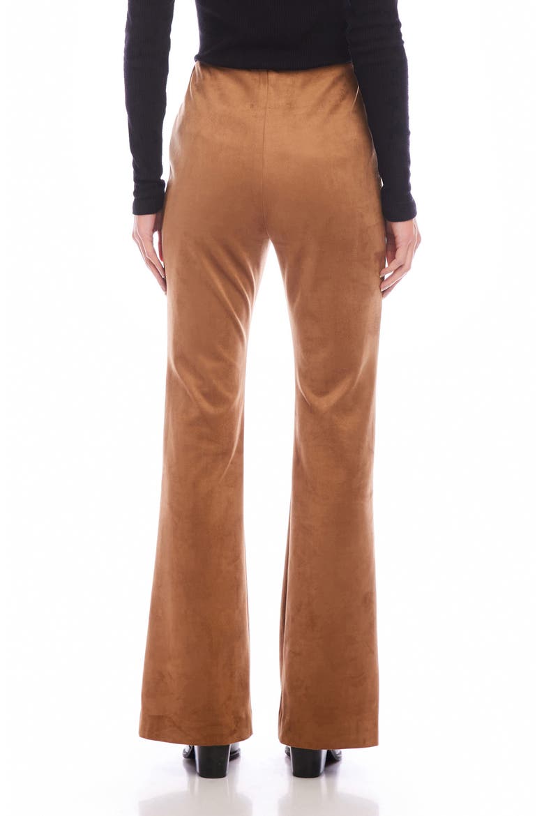 Ellie Pintuck Bootcut Faux Suede Pants, Alternate, color, COG