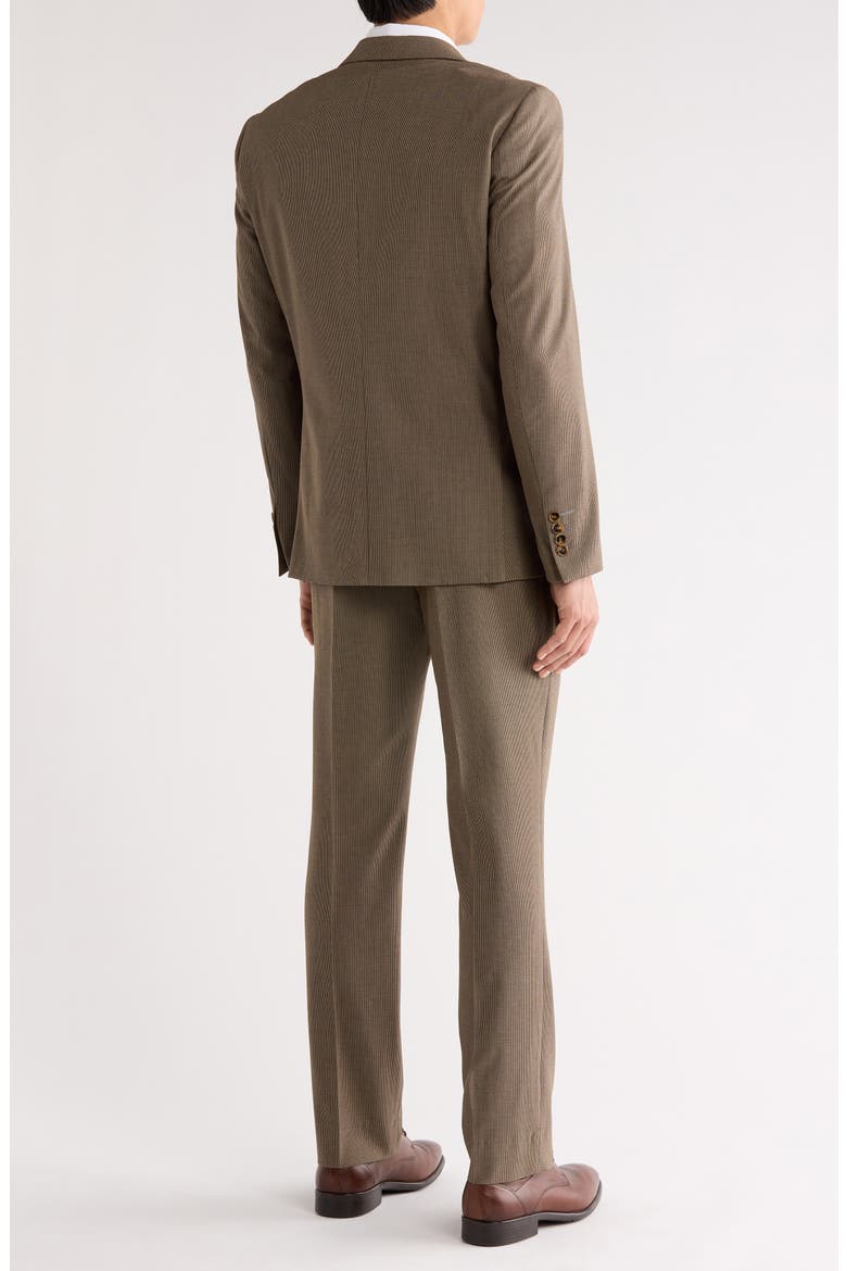 Classic Fit Micro Houndstooth Suit, Alternate, color, TAN