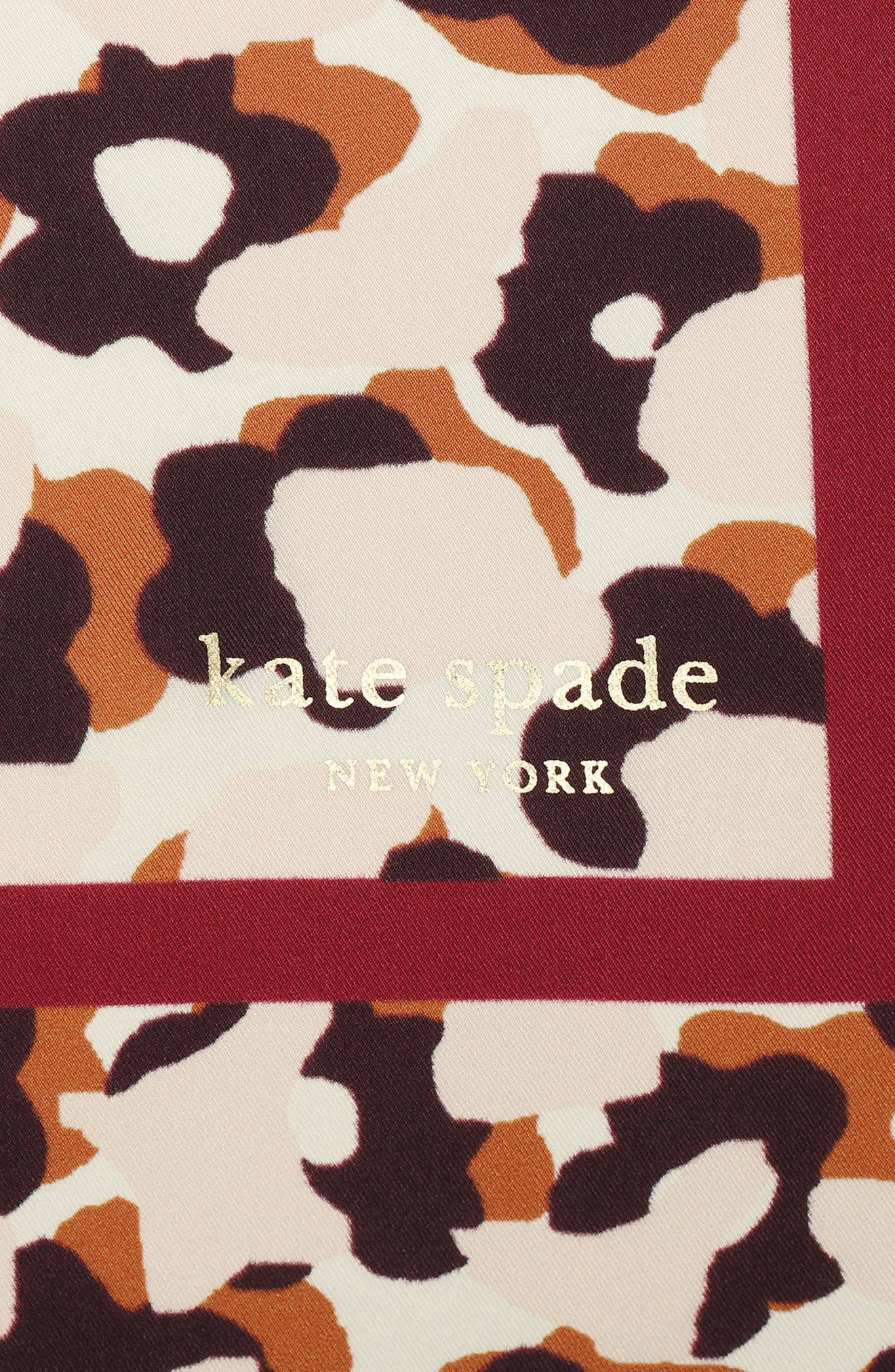 Kate Spade New York Surreal Leopard Silk Square Scarf (Women) | Nordstrom
