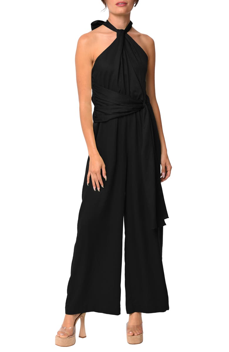 CIEBON Luana Halter Neck Jumpsuit, Main, color, 