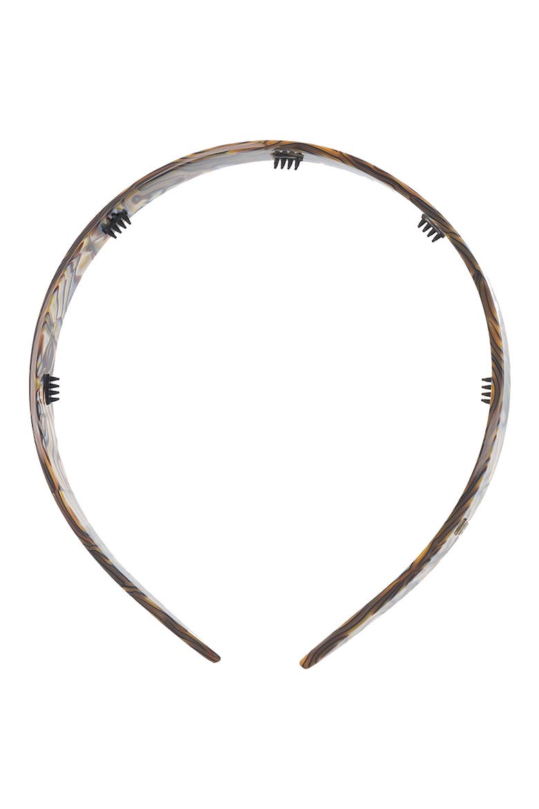 Marble Pattern Headband, Alternate, color, ONYX