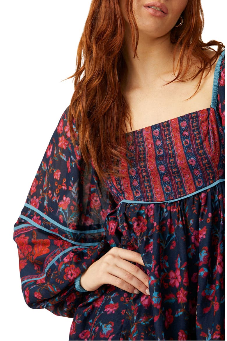 Endless Afternoon Print Long Sleeve Minidress, Alternate, color, MIDNIGHT COMBO