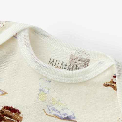 Milkbarn Organic Cotton Newborn Gown And Hat Set