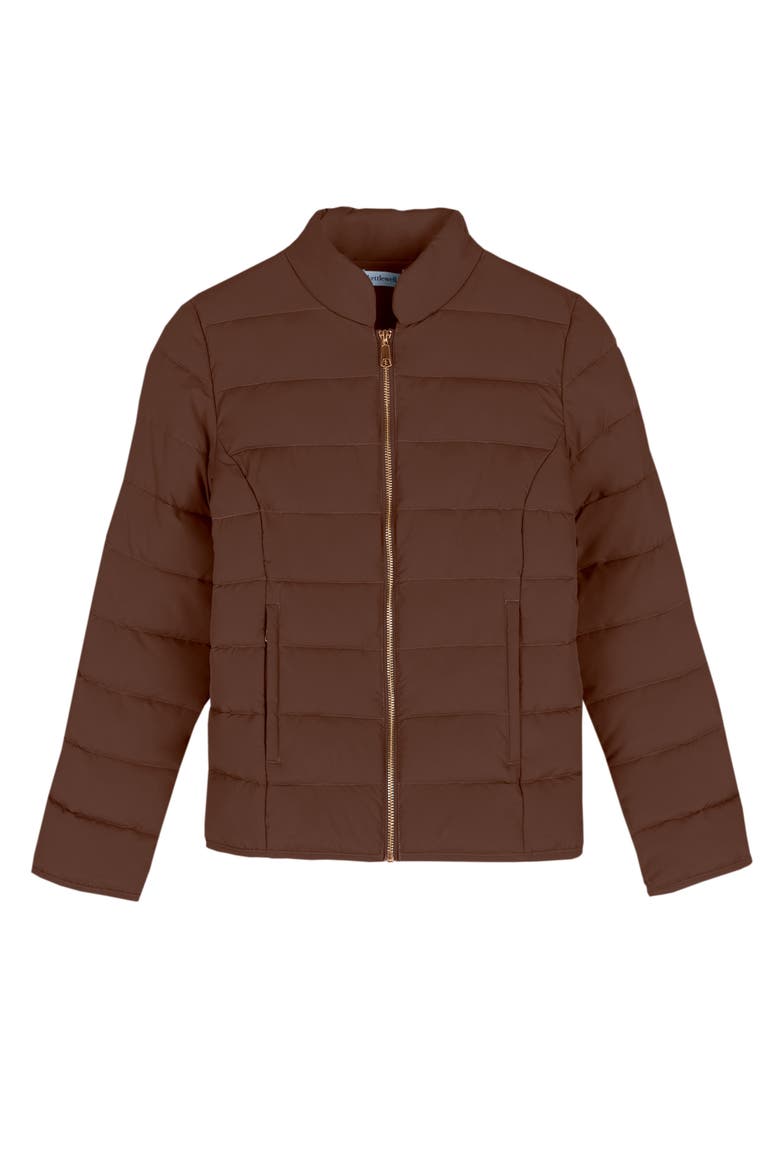 Kaitlyn Quilted Jacket, Alternate, color, Cocoa