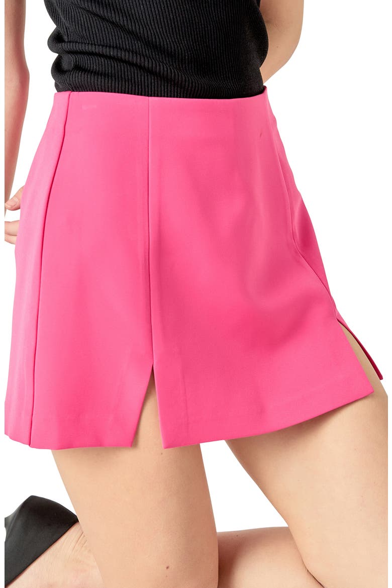 Sienna Side Slit Mini Skort, Alternate, color, PINK