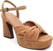 Ash Opus Suede Ankle Strap Platform Sandal