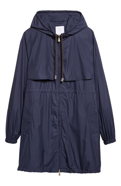 Drawstring Waist Parka
