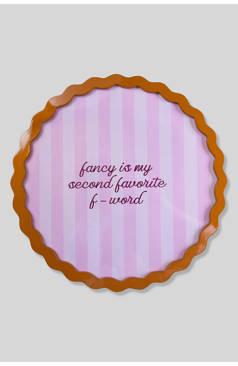 Furbish Fancy Large Lacquer Tray, Main, color, Light Pink, Caramel