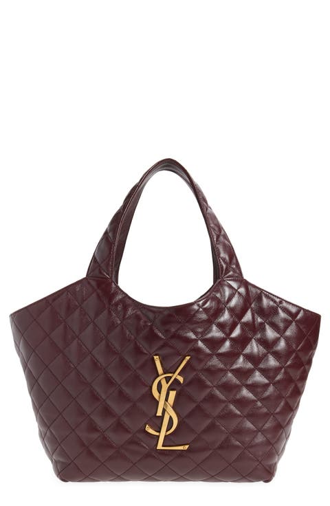 Medium Icare Quilted Leather Shopper Tote