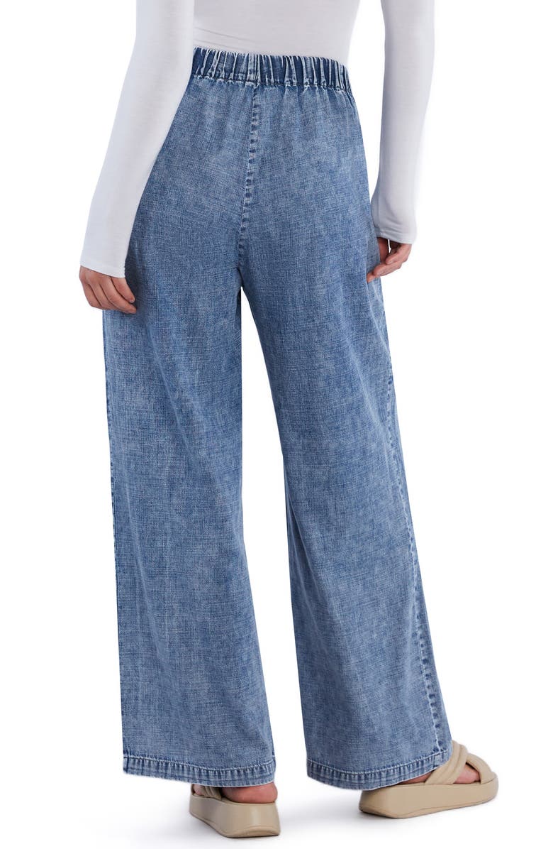 HINT OF BLU Pleated Wide Leg Pants, Alternate, color, Lake Meed