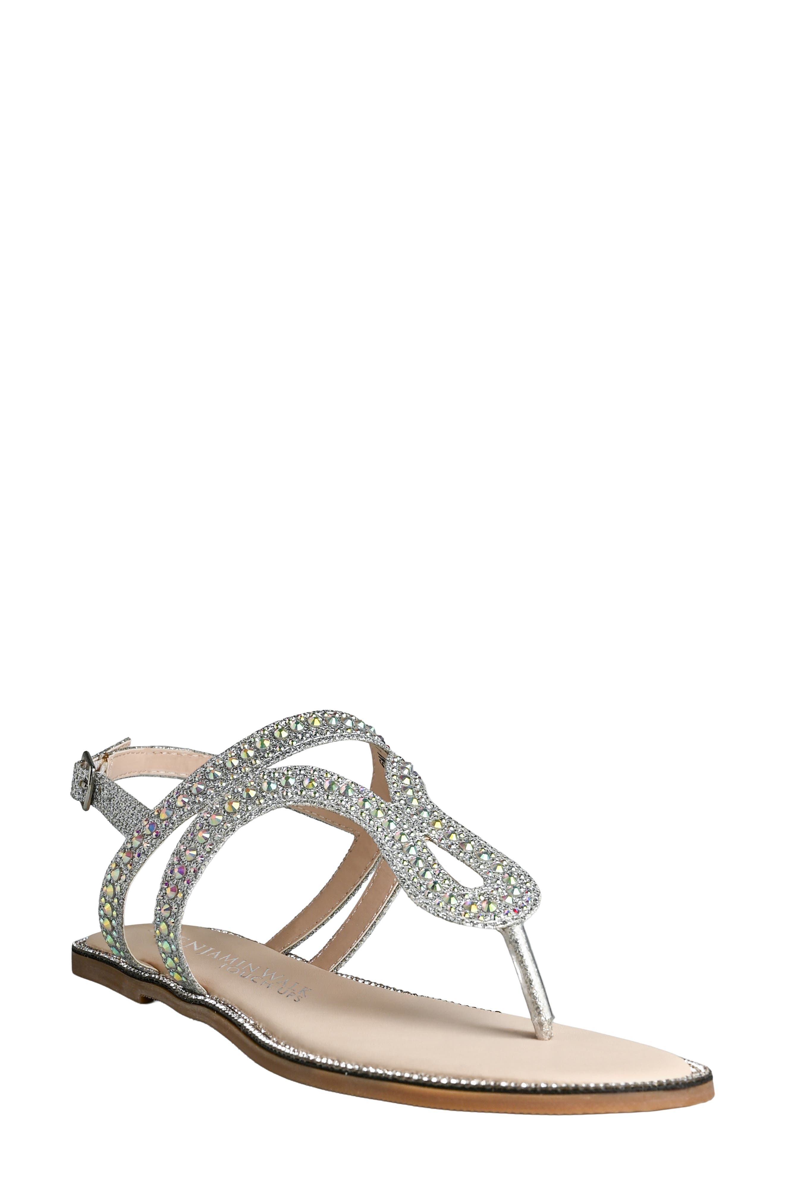 Jeweled Flat Thong Sandal