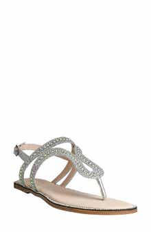 Jeweled Flat Thong Sandal