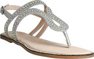 Touch Ups Jeweled Flat Thong Sandal