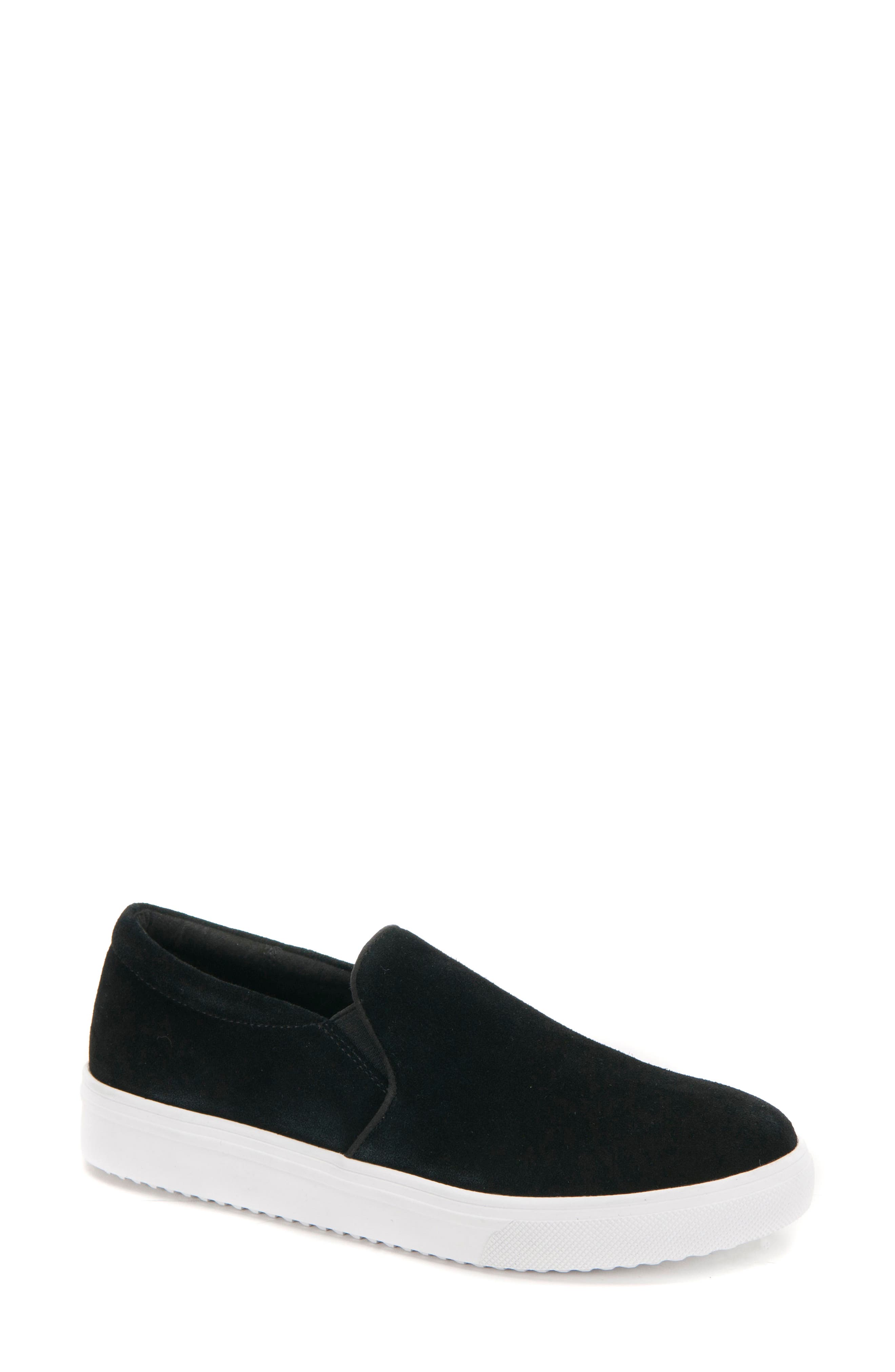 Gracie 2.0 Waterproof Slip-On Sneaker, Main, color, BLACK SUEDE