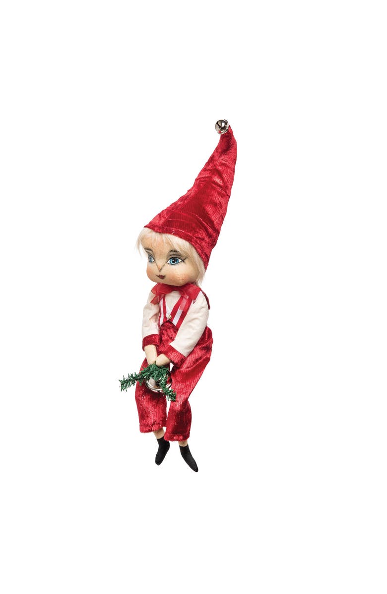 Gallerie II Keith Boy Joe Spencer Gathered Traditions Christmas Art Doll Figure, Main, color, Red