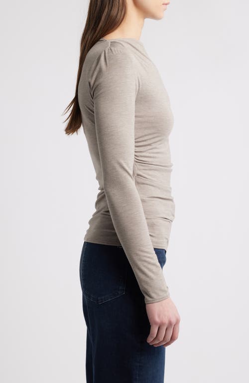 RAG & BONE RAG & BONE LUCA LONG SLEEVE SHIRRED T-SHIRT 
