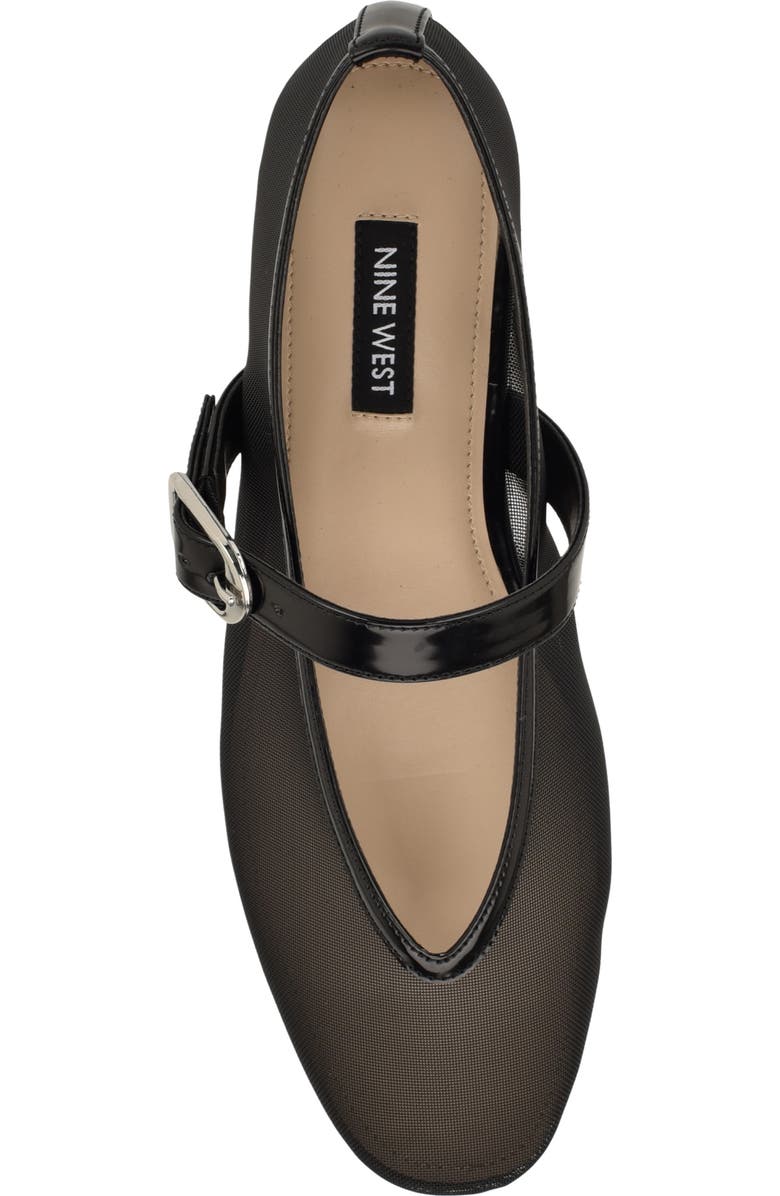 Nine West Vanceen Mary Jane Flat, Alternate, color, Black