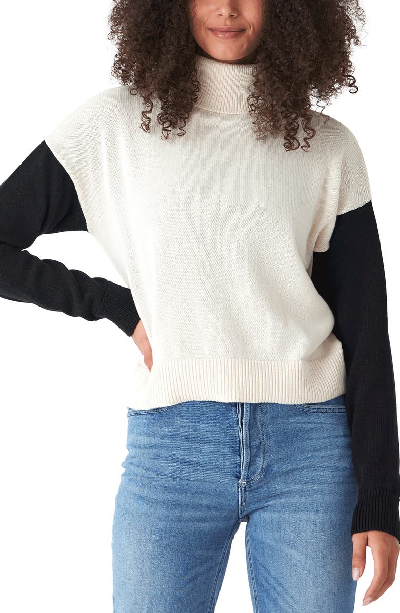 Threads 4 Thought Avery Color Block Turtleneck Sweater, Main, color, 