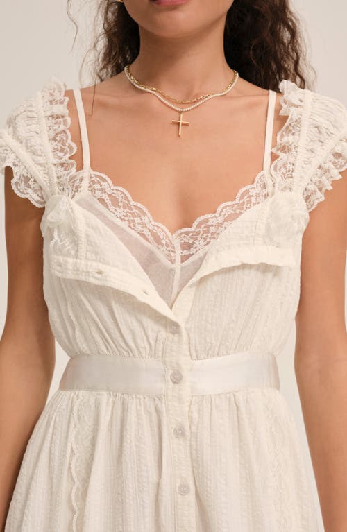 For Love & Lemons Sweet Summer Midi Dress In White