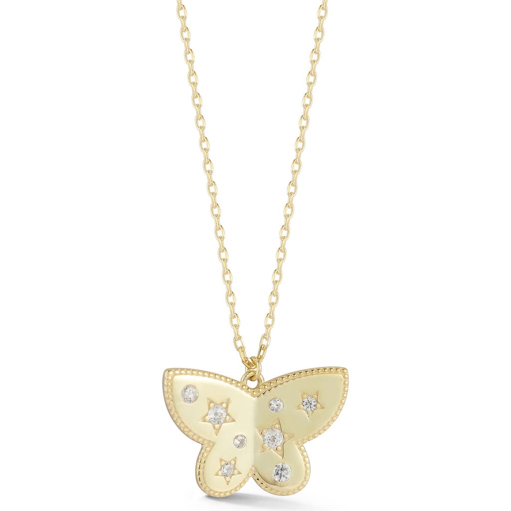 Sphera Milano Butterfly Pendant Necklace In Gold