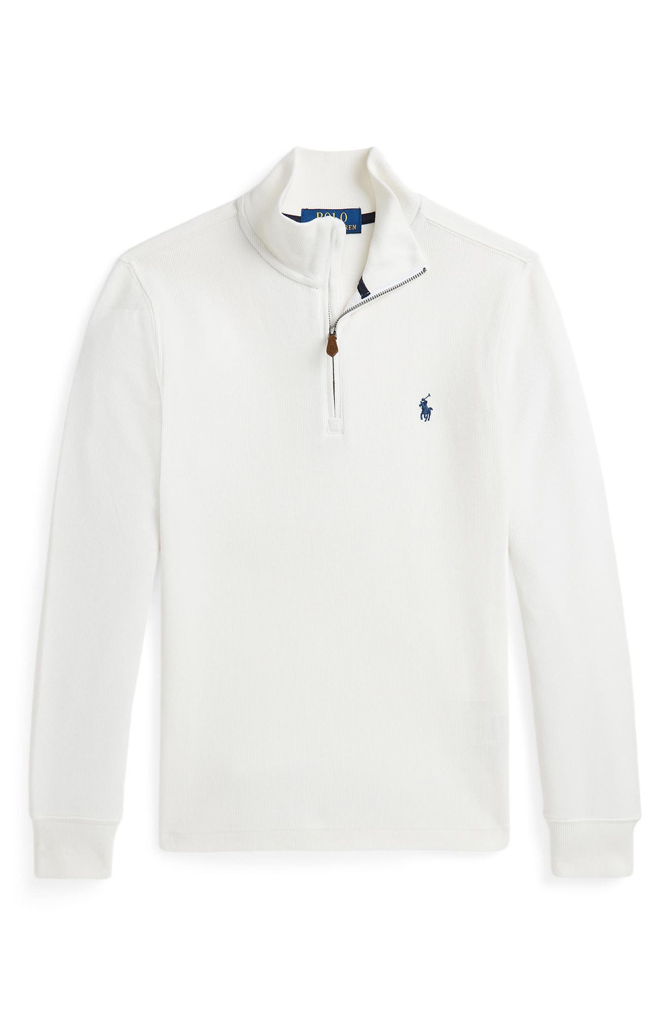 Ralph Lauren Kids' Estate Rib Half Zip Pullover in Nevis 