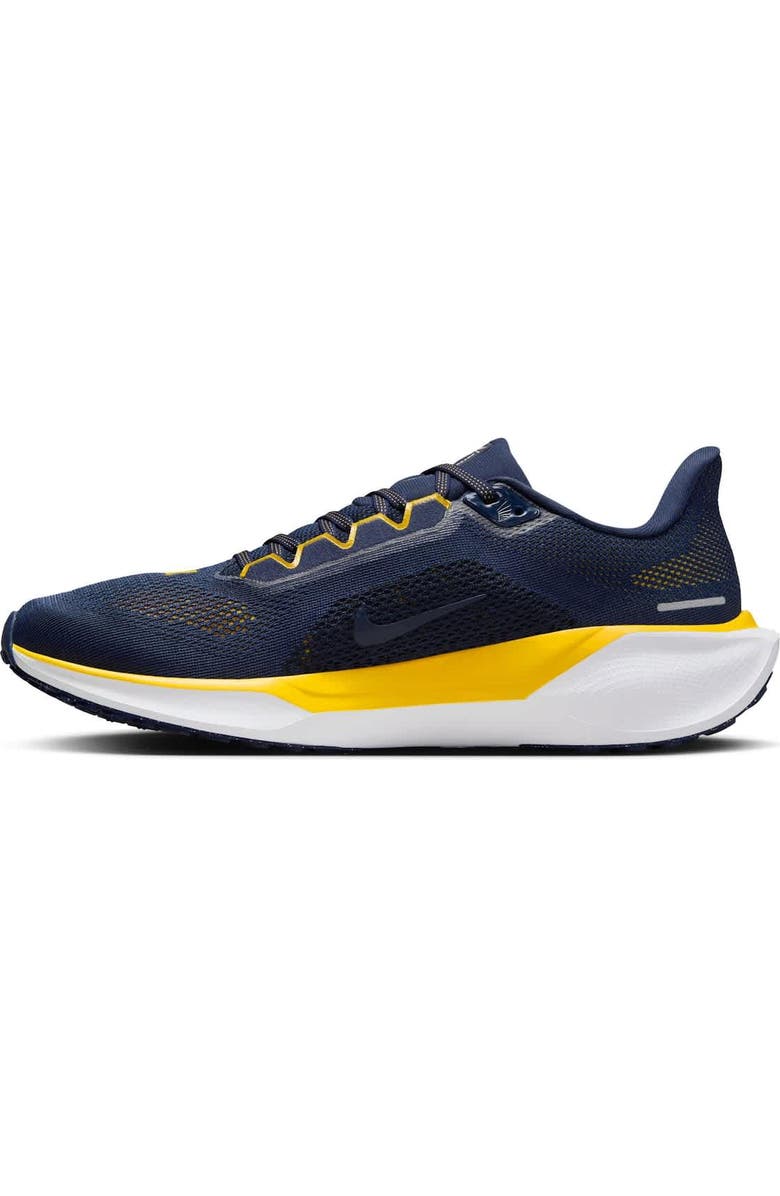 Nike Unisex Nike Navy Michigan Wolverines Zoom Pegasus 41 Running Shoes, Alternate, color,