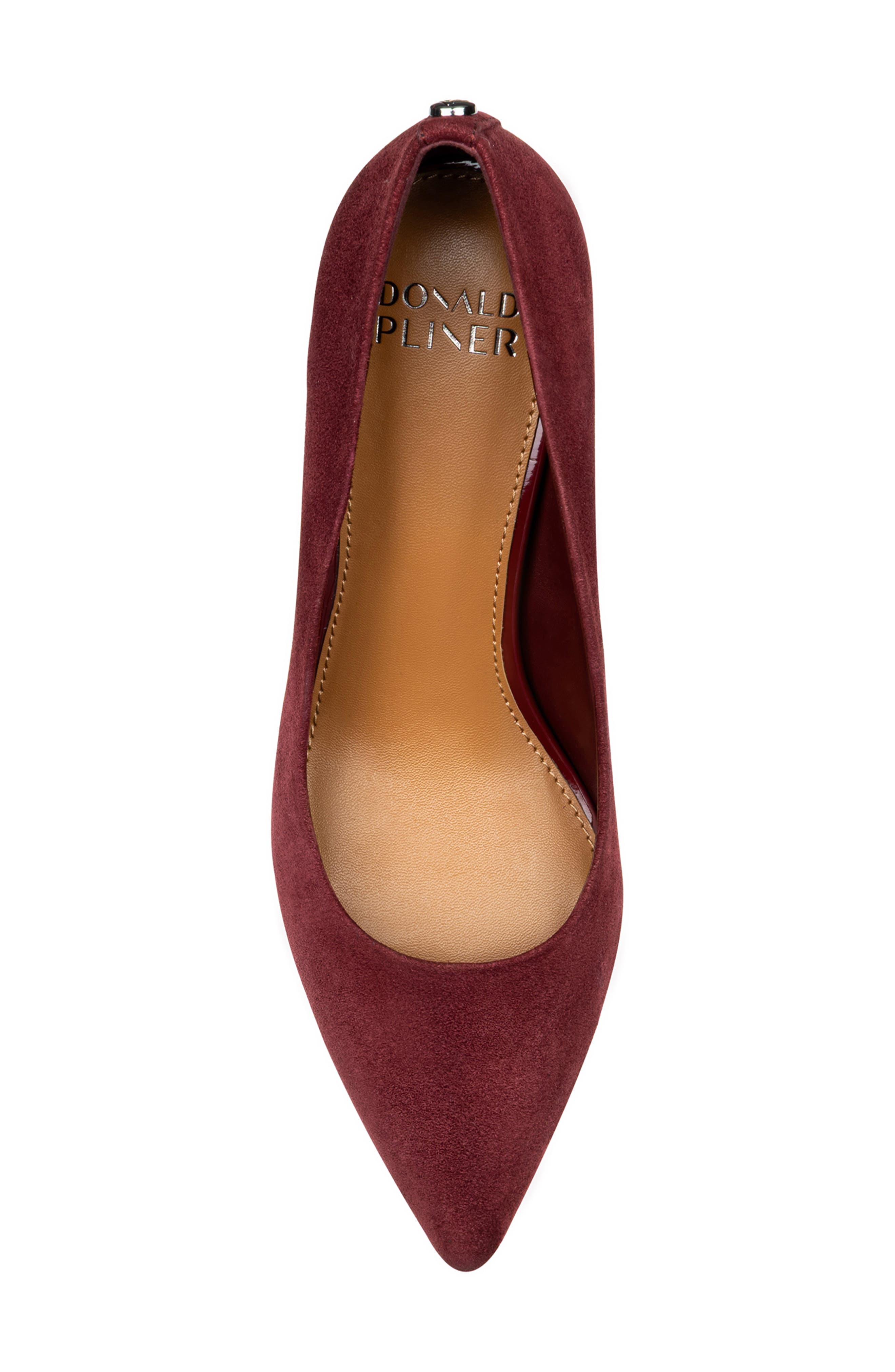 Calibra Kitten Heel Pump, Alternate, color, BORDEAUX