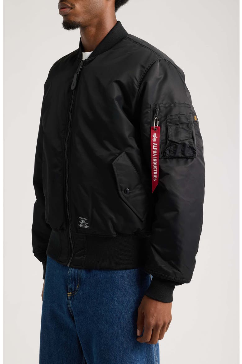 MA-1 Heritage Flight Bomber Jacket, Alternate, color, BLACK