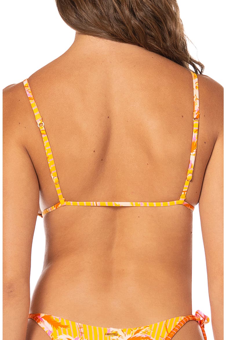 Sunkissed Shore Gingerly Reversible Bikini Top, Alternate, color, YELLOW