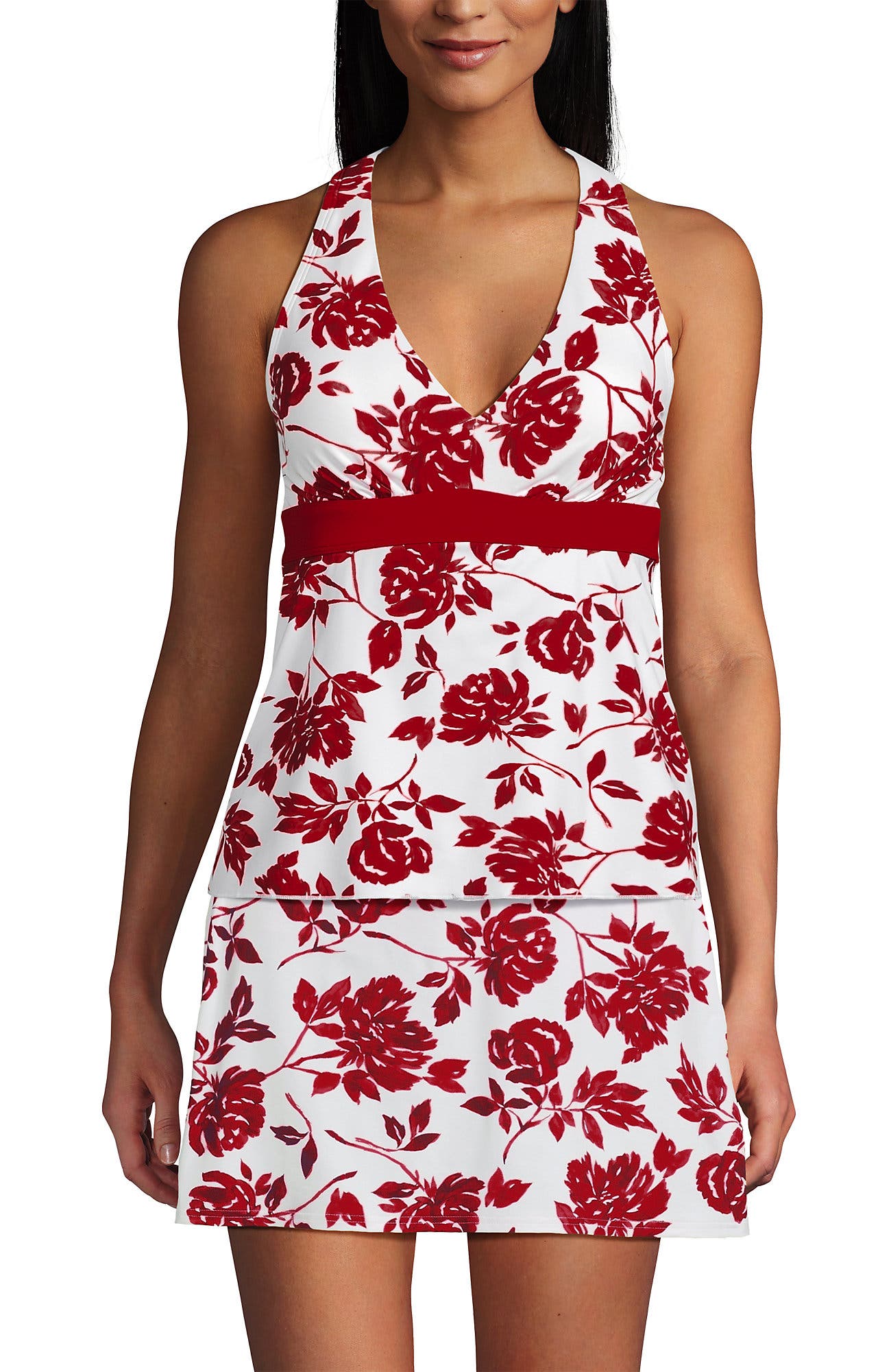 Red Graphic Floral/Red