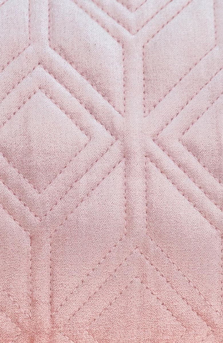 PARKLAND COLLECTION Tufted Velvet Oblong Throw Pillow, Alternate, color, Pink