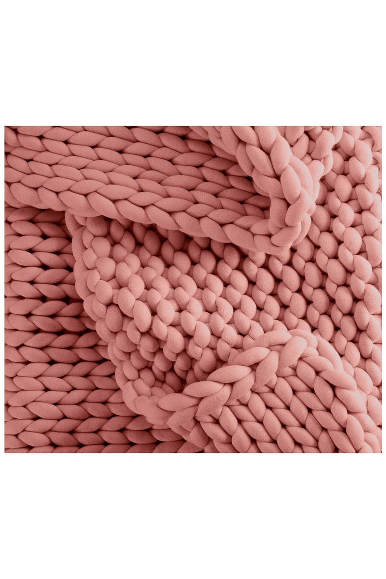 Weighted Knit Blanket, Alternate, color, TERRACOTTA