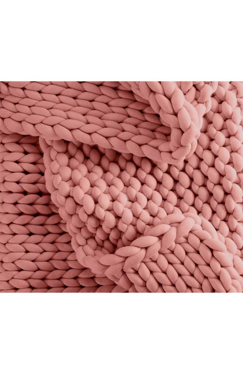 Vellux Weighted Knit Blanket In Brown