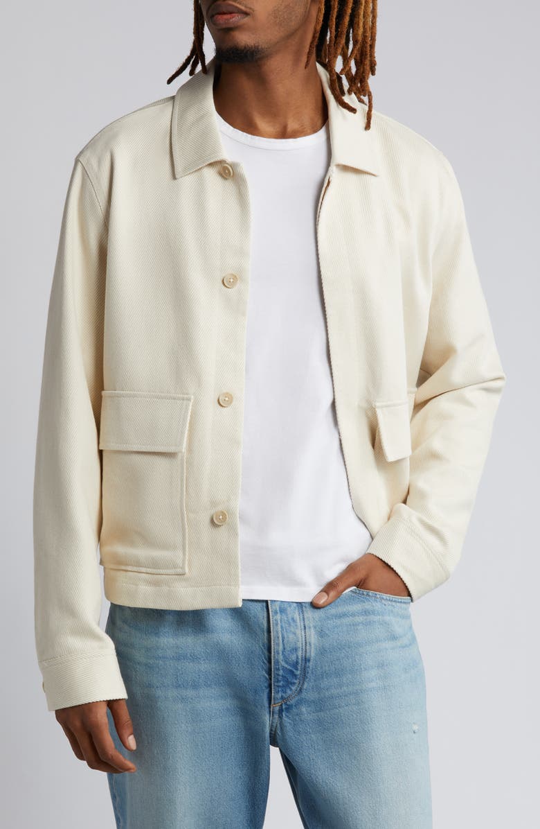 ASOS DESIGN Crop Cotton Harrington Jacket, Main, color,