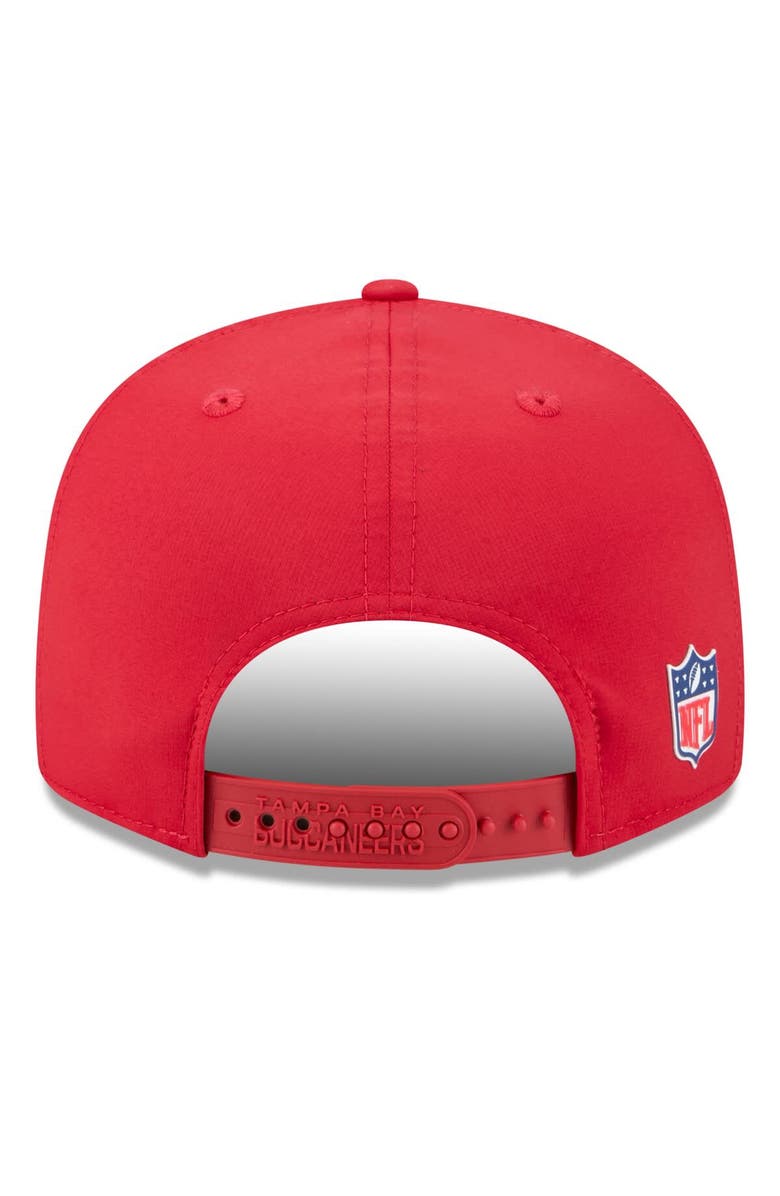 New Era Men's New Era Red Tampa Bay Buccaneers 2025 Sideline  Split Panel 9FIFTY Snapback Hat, Alternate, color, 