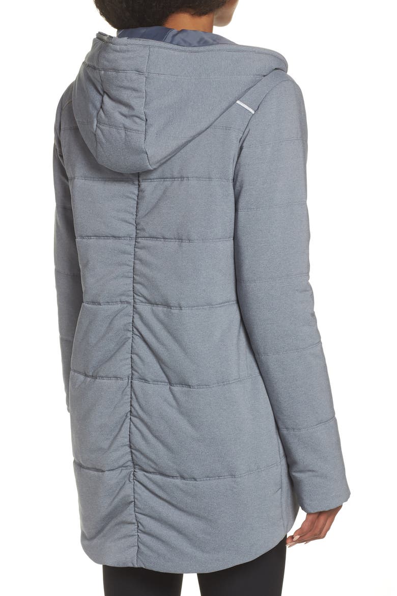 Daphne Hooded Puffer Jacket, Alternate, color, GREY SLATE MELANGE