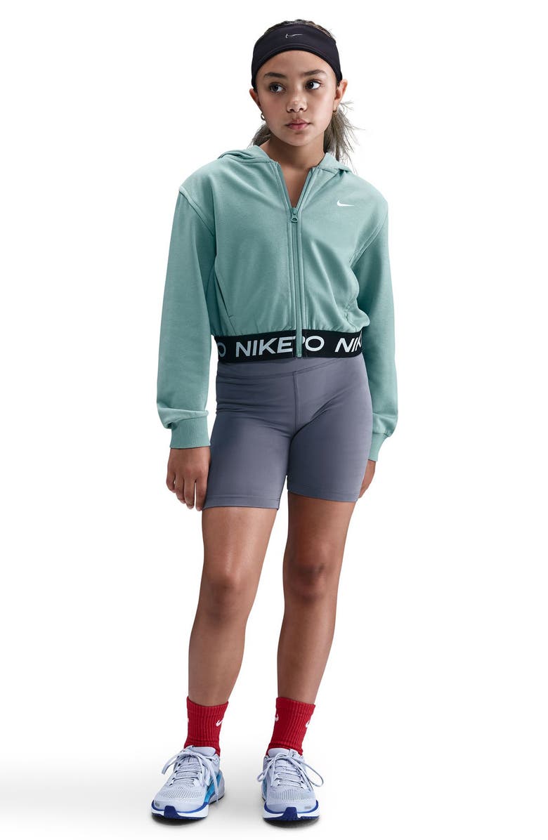 Nike Kids' Dri-FIT Zip-Front Hoodie, Main, color, Cannon/ Cannon/ Black/ White