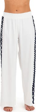 La Blanca Poolside Linen Blend Cover-Up Pants