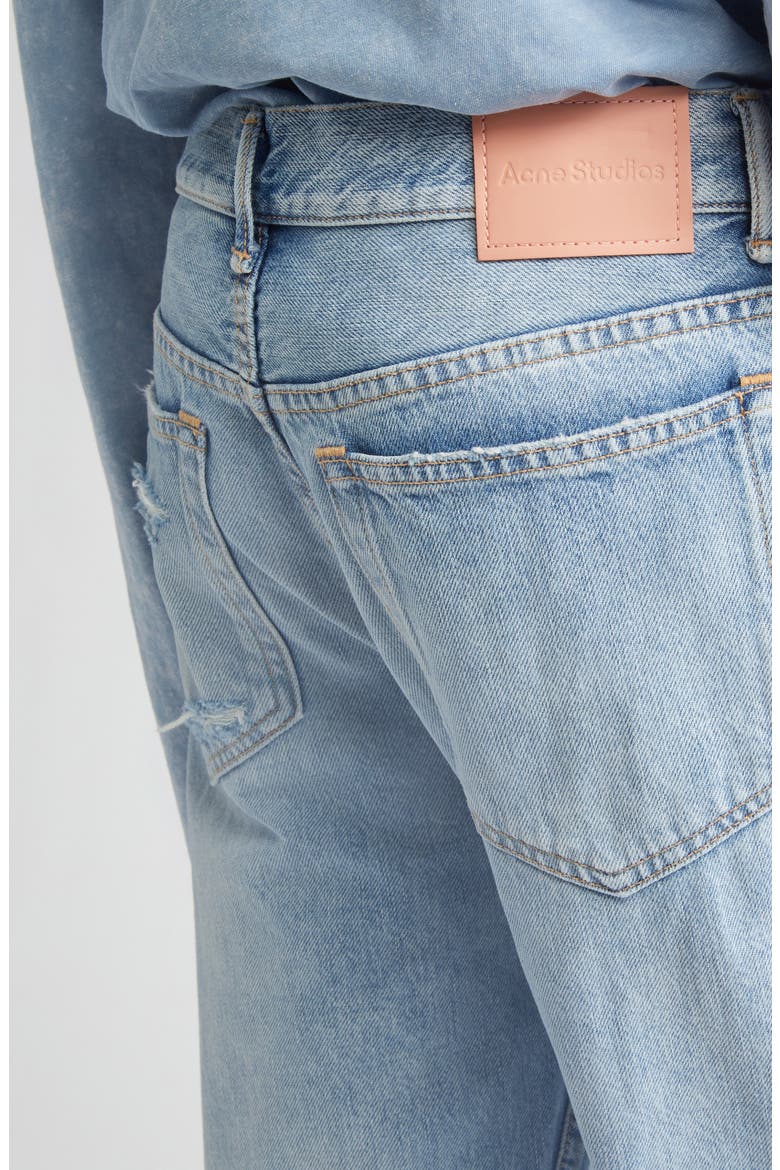 2010 Ripped Straight Leg Jeans, Alternate, color, LIGHT BLUE