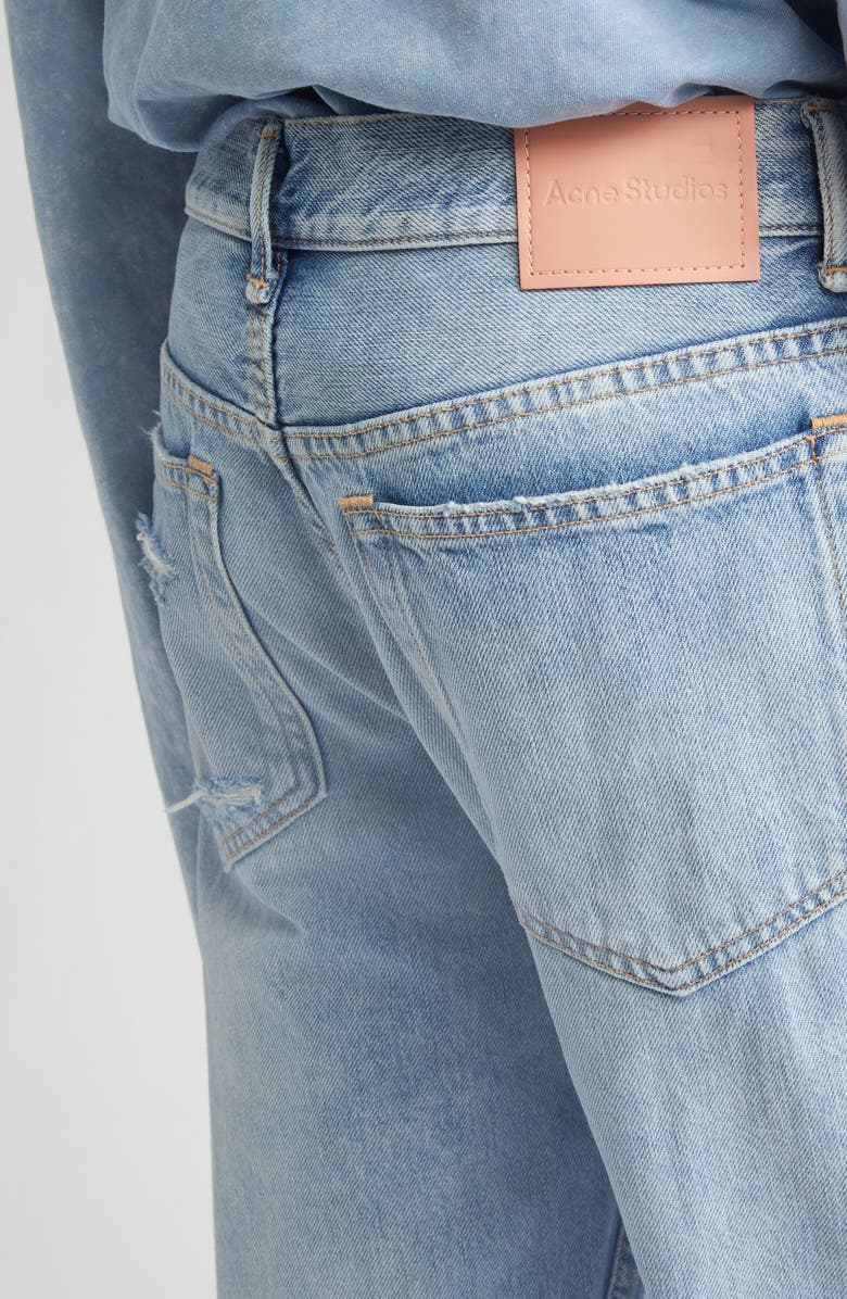 Acne Studios 2010 Ripped Straight Leg Jeans, Alternate, color, Light Blue
