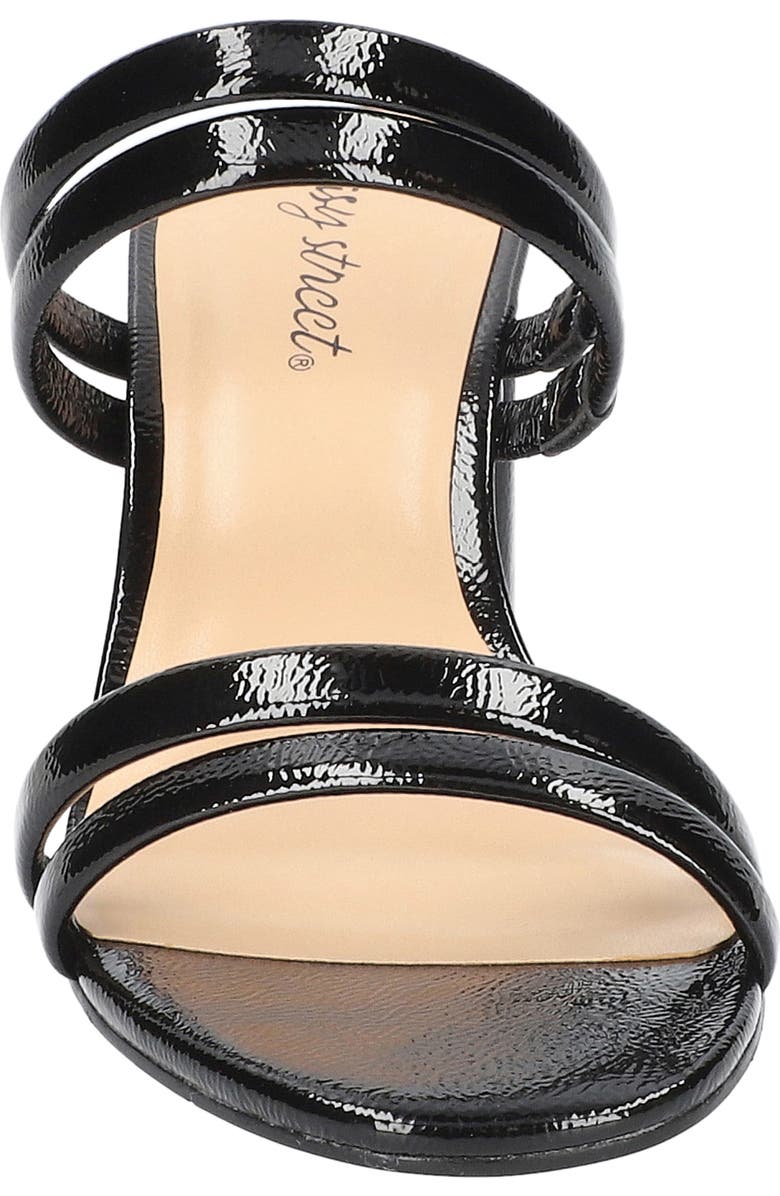 EASY STREET Jemma Slide Sandal, Alternate, color, Black Crinkled Patent