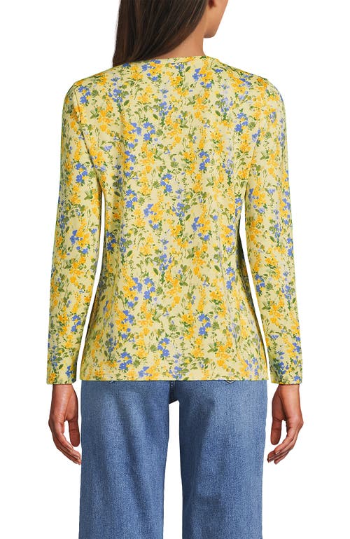 Lands' End Relaxed Supima Cotton T-shirt In Yellow