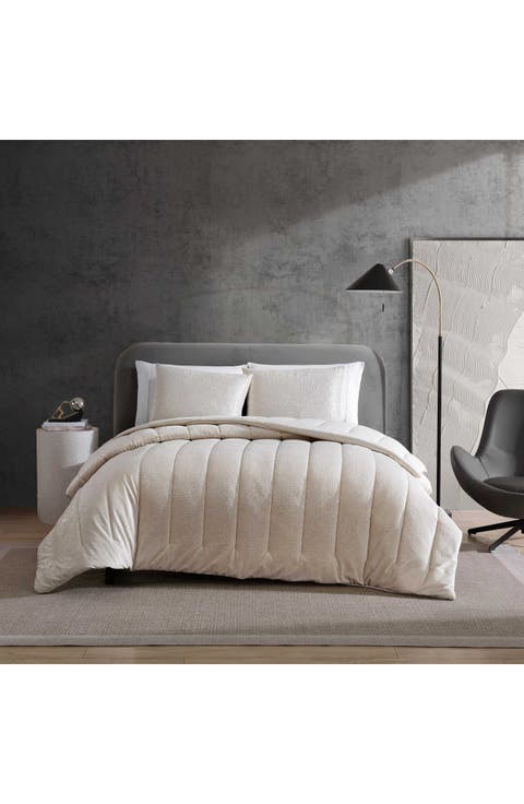 Banks Metallic Velvet Comforter Set