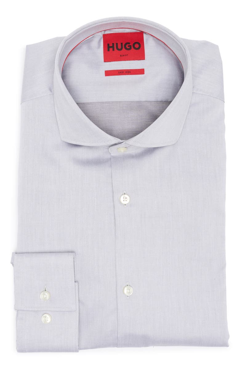 HUGO Kason Slim Fit Easy Iron Cotton Dress Shirt, Alternate, color, 