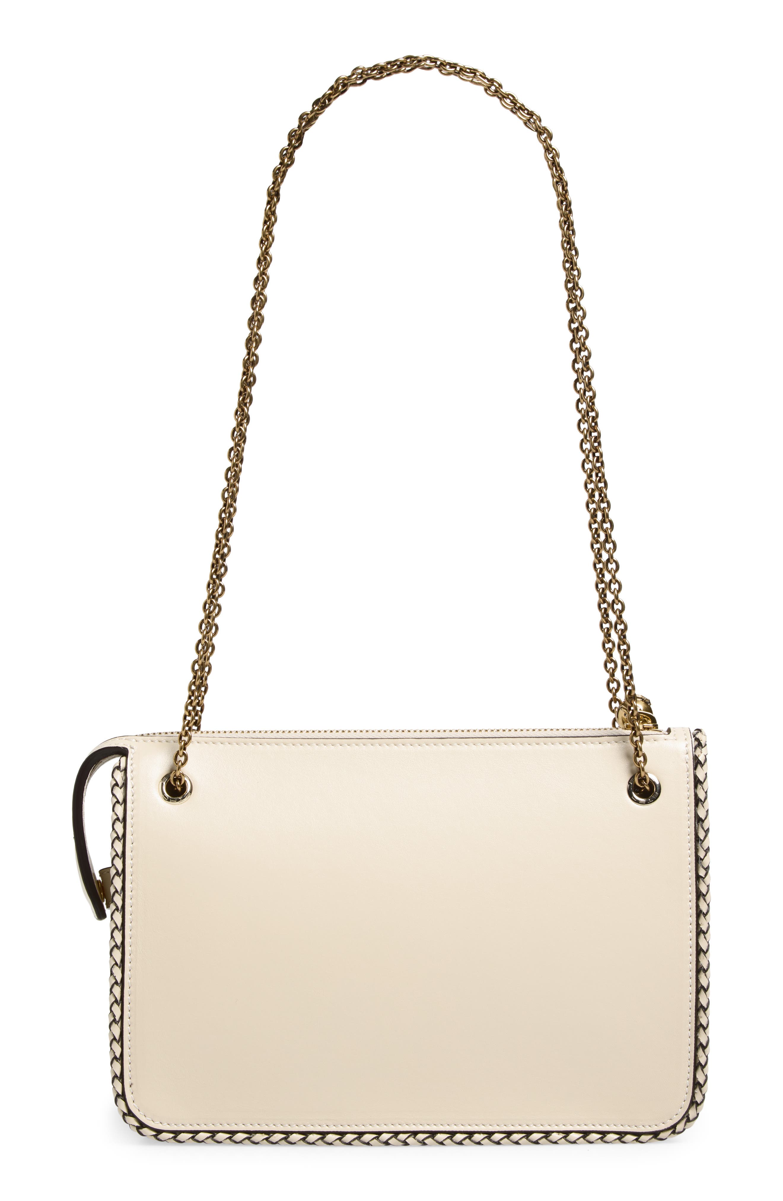 Leather Crossbody Bag, Alternate, color, PANNA