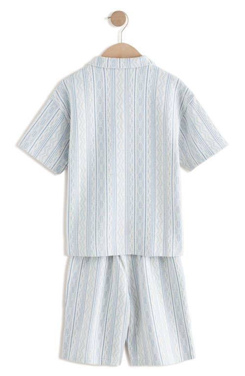 Next Kids' Stripe Polo & Shorts Set