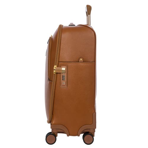 Bric's Life Pelle 21" Carry-on Spinner In Brown