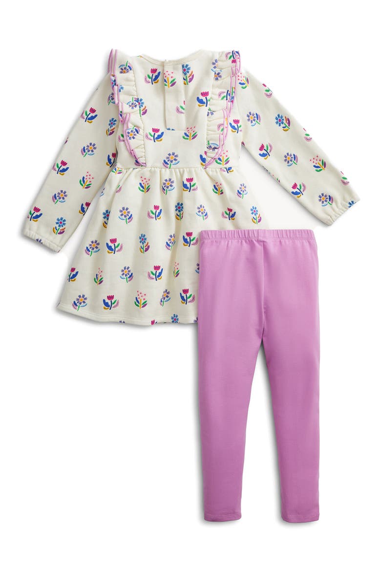 Kids' Floral Cotton 2-Piece Dress Set, Alternate, color, WHITE