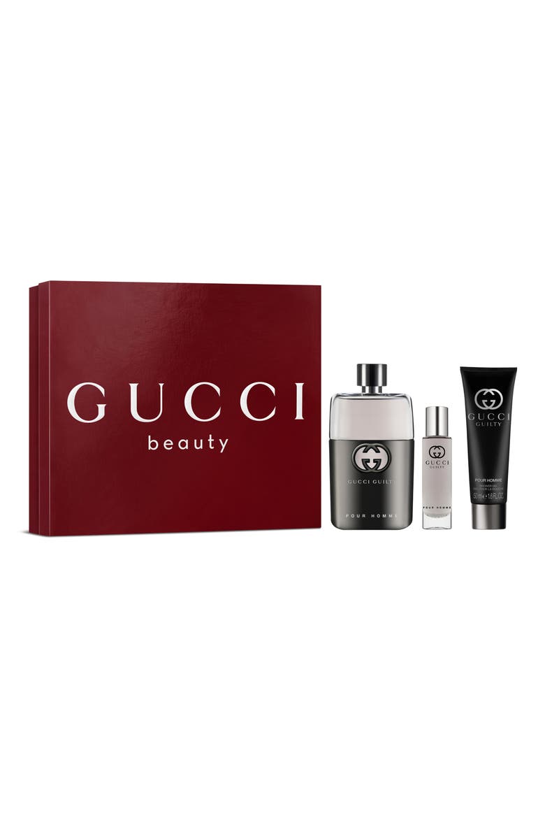 Guilty pour Homme Eau de Toilette 3-Piece Gift Set $189 Value, Main, color, NO COLOR