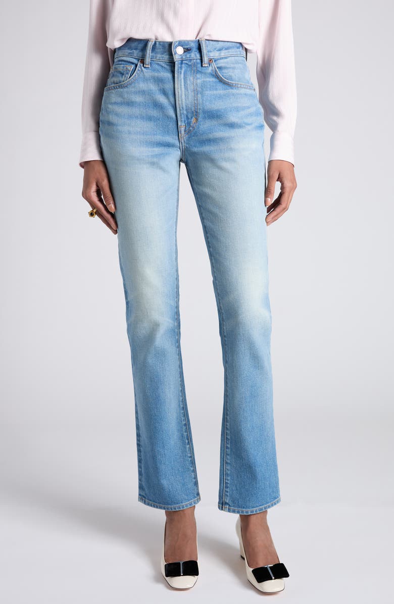 TOM FORD Bootcut Jeans, Main, color, Hb601 Light - Mid Blue